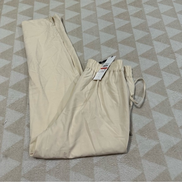 Calvin Klein split hem ankle pants joggers beige comfort - Picture 3 of 7